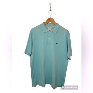 COPY - Men’s teal blue Lacoste polo shirt in size 5, which is a men’s Large